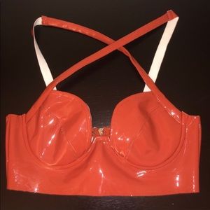Oh Polly! Latex Zip Bra